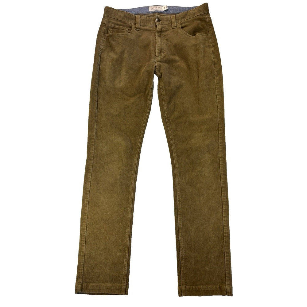Weatherproof Vintage Men's 32X32 Brown Corduroy Pants Everyday Preppy Academia